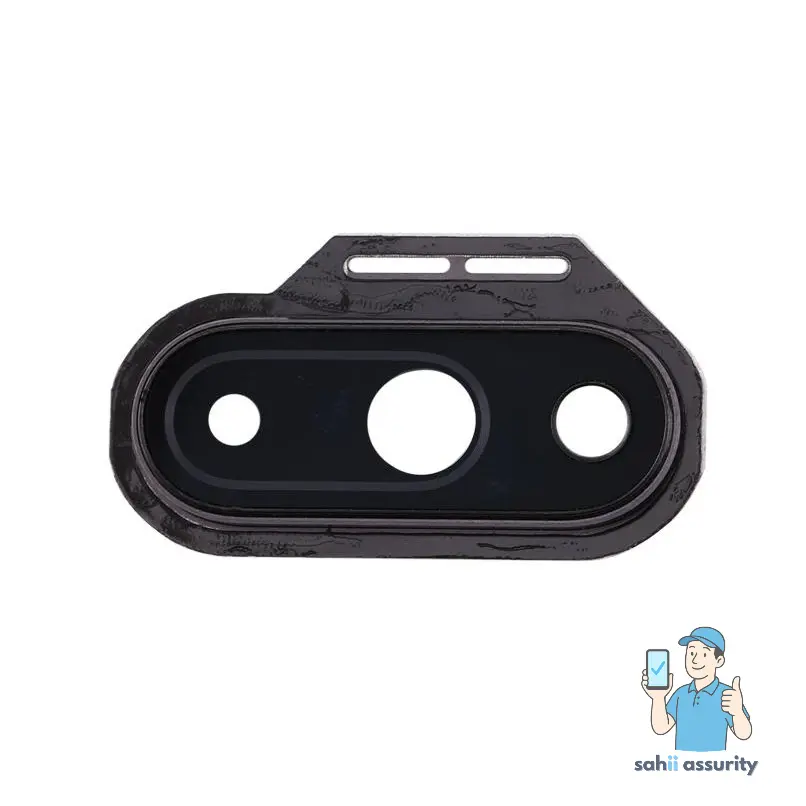 Camera Lens Glass with Frame for OnePlus 7 White